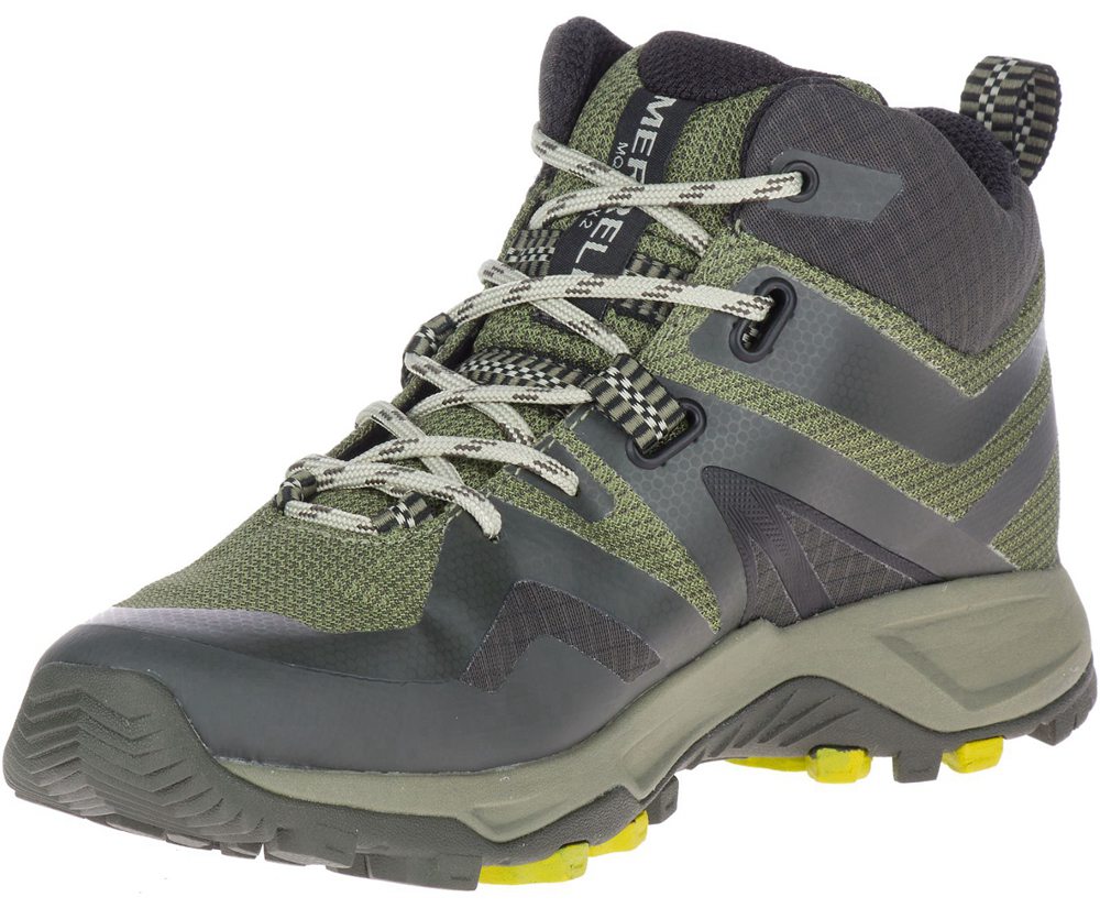 Merrell Støvler Dame - Mqm Flex 2 Mid Gore-Tex® - Olivengrøn - CUM769853